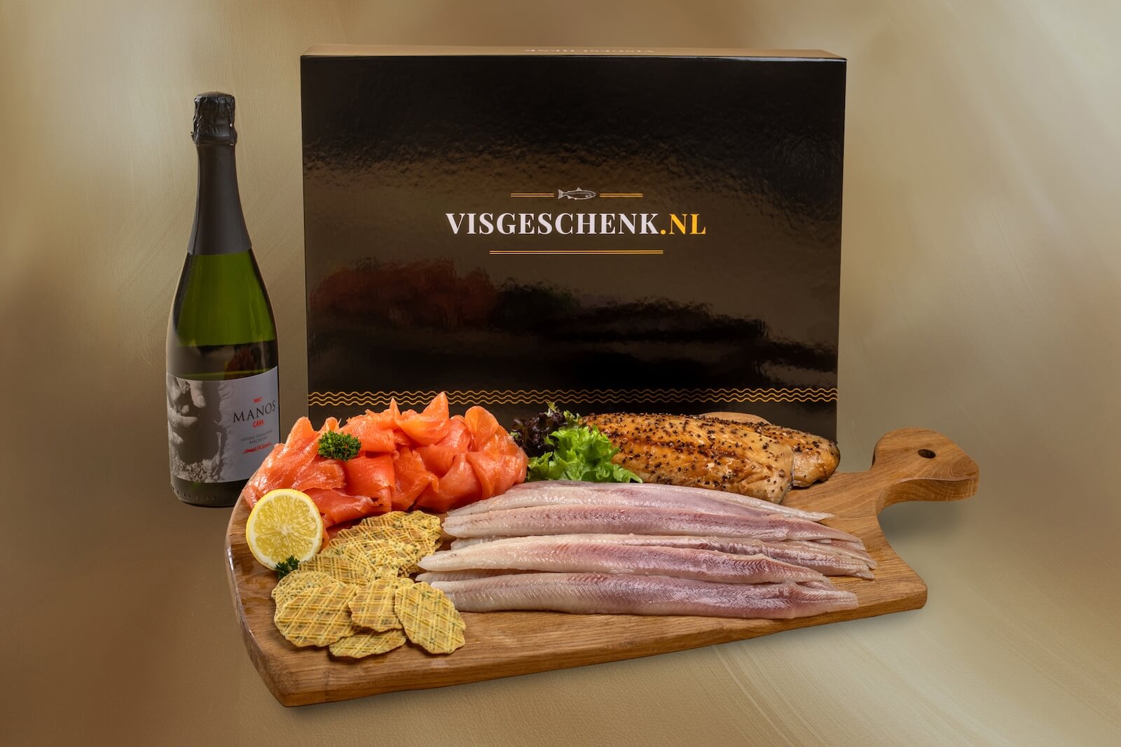 Visgeschenk de Luxe XL & Cava