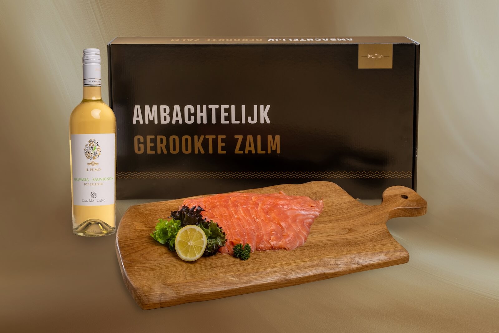 Koud gerookte zalm & Sauvignon-Malvasia