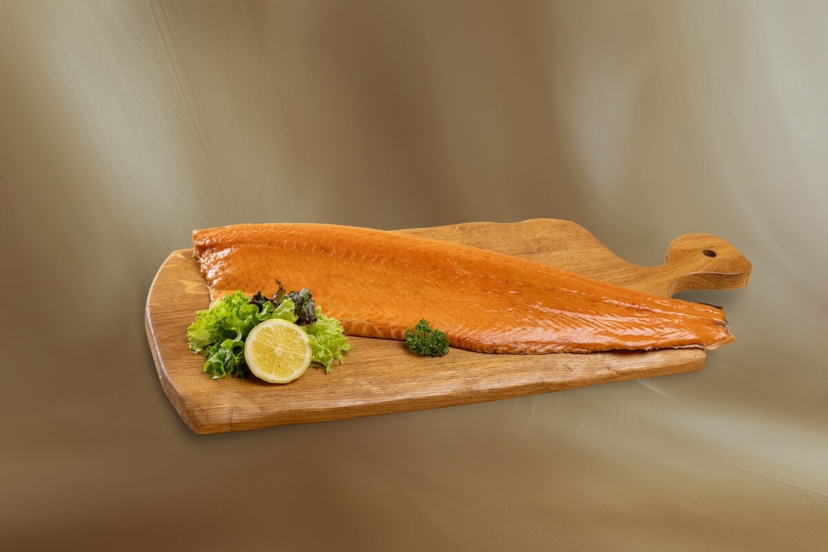 Warm gerookte zalm